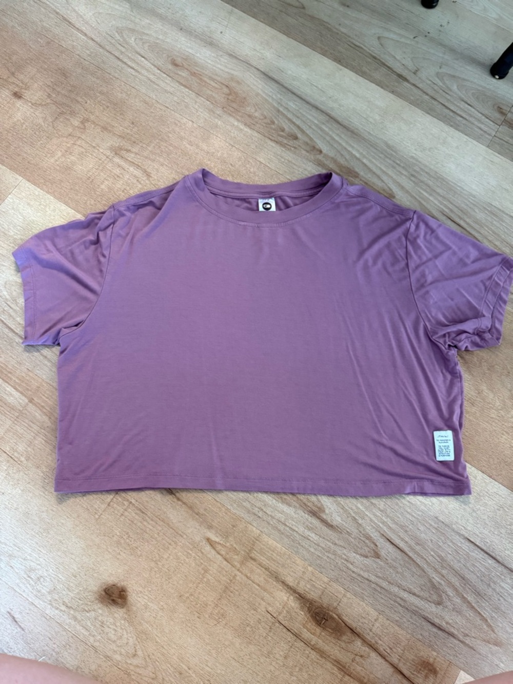 Classic Boxy Crop Tee in Mauve - Unbranded
